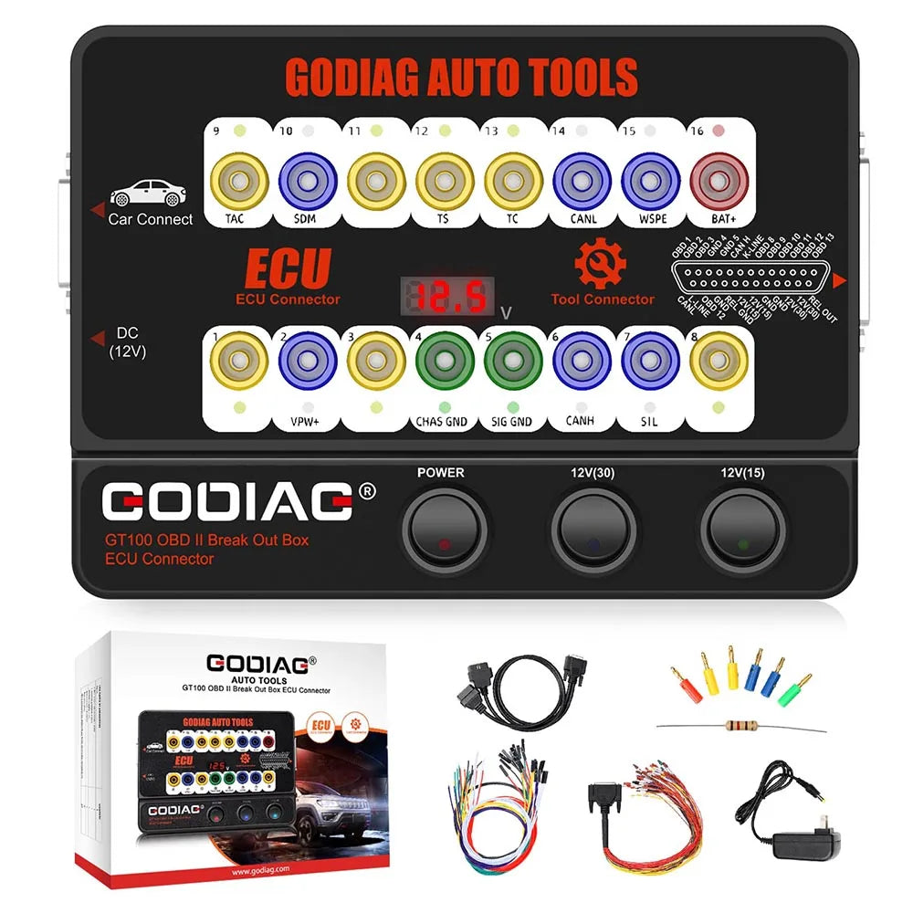 GODIAG GT100 : Boîtier de Rupture OBD2 et Interface de Connexion ECU