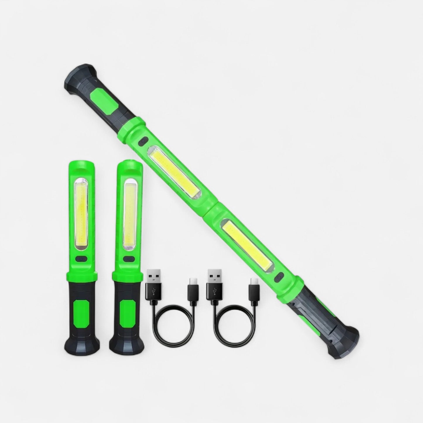 Lampe de travail LED rechargeable 2-en-1 magnétique Vert