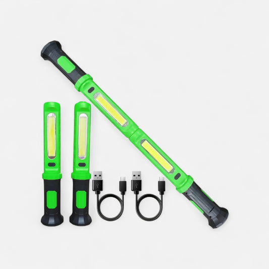 Lampe de travail LED rechargeable 2-en-1 magnétique Vert