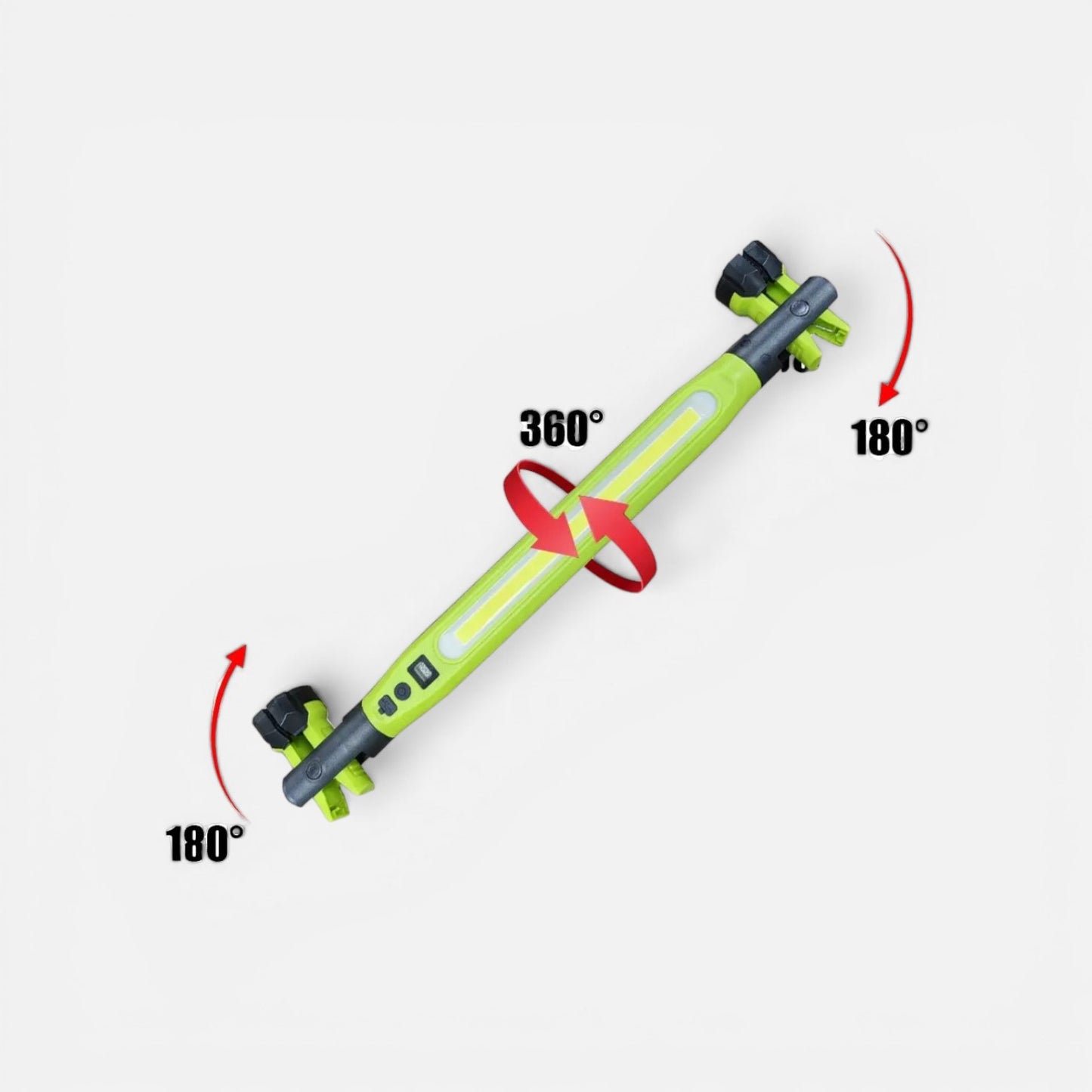 Lampe de travail LED COB rechargeable magnétique Rouge