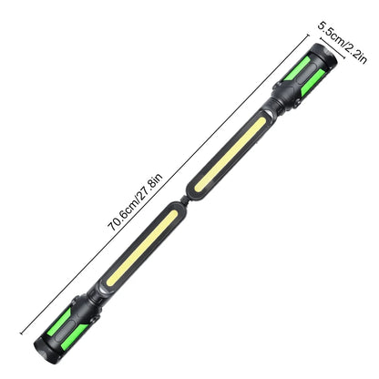 Lampe de travail COB rechargeable magnétique avec crochets – 500-1500 lm – IP44